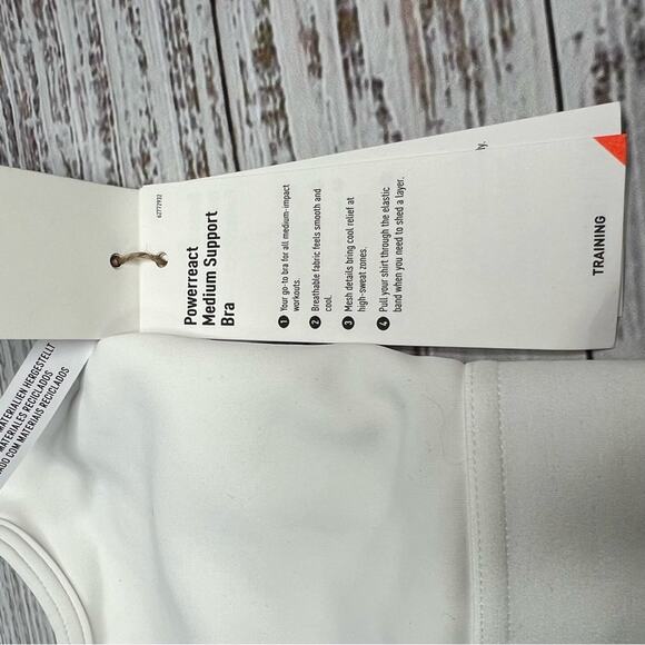 adidas Women's XXS D Cup  Powerreact Training Medium Support Bra 2XSD NEW - Picture 12 of 16